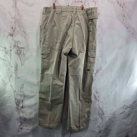 511 Tactical Pants Mens 40 X 34 Khaki Tan Cotton Canvas Heavyweight 74251 5.11